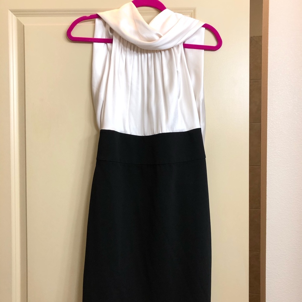 BCBGMaxazria open-back cocktail dress